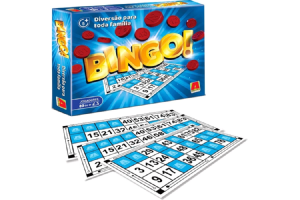 JOGO BINGO- 2 CARTELAS- PECAS PLASTICAS REF- 3.03.1208