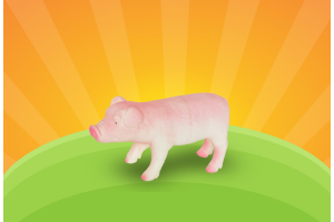 PORCO DE VINIL REF-VB164