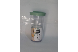 FARINHEIROS G TRANSPARENTE COM TAMPA VERDE MENTA REF-UZ304-VEM