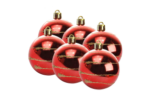 BOLA 6 PÇS NATALINA REF-UB0854