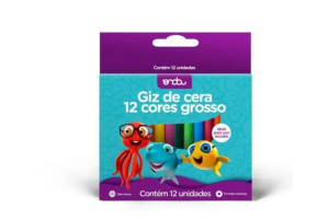 GIZ DE CERA 12CORES GROSSO REF-1812027