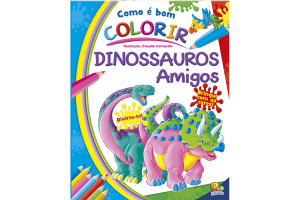 COMO E BOM COLORIR- DINOSSAUROS AMIGOS REF-1156772