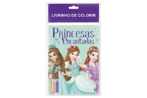 LIVRINHO DE COLORIR- PRINCESAS ENCANTADAS REF-1156233