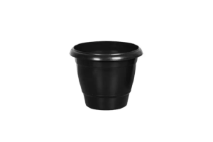 VASO 7 LTS REDONDO PRETO REF-350