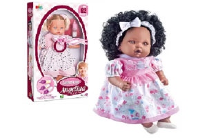 BONECA COLLEZIONE ANGELINA NEGRA 62 FRASES REF-212