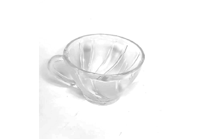 XICARA DE VIDRO TRANSPARENTE 200ML REF-24386