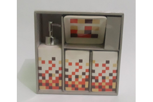 KIT DE BANHEIRO CERAMICA 4PCS REF-FFBZ190273