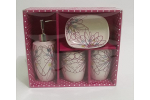 KIT BANHEIRO CERAMICA 4PÇS REF-FFBZ190278