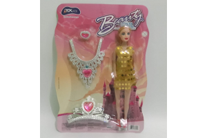BONECA FASHION COM ACESSORIOS 4PCS REF-MT1572