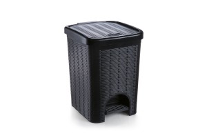 LIXEIRA VIME 12LTS PRETA REF-