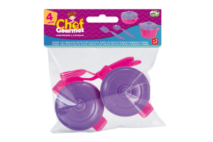 KIT APREDENDO A COZINHA RF004  3 PÇS BRINQUEDOS LUMAR REF-004.