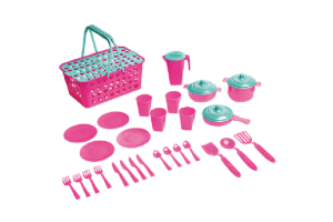 CESTINHO PICNIC GOURMET 28 PEÇAS REF-119