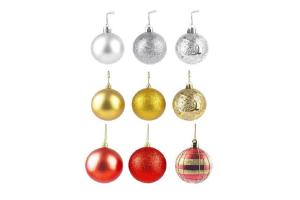 BOLA DE NATAL COM 2 UNIDADES