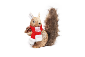 BONECO ESQUILO C/PINHA  15X12X16 CM REF-63760-001