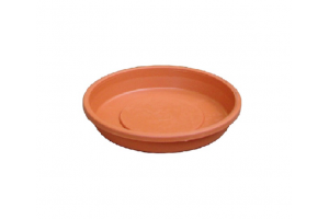 PRATO P/ VASO REDONDO 15CM MARROM REF-126476