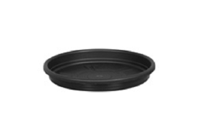 PRATO P/ VASO REDONDO 15CM PRETO REF- 126473