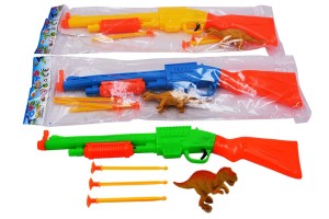arma de brinquedo (plastico) / ESPINGARDA PLASTICA COM DARDOS 5PÇS REF-MAB29843