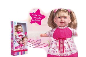 BONECA ANNE CANTE COMIGO RF 204 SUPER TOYS
