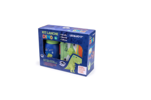 KIT LANCHE  DINO GARRAFA PLASTICA 500ML + MARMITA 700ML REF- 97831