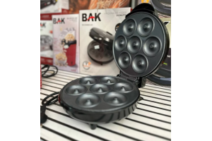 MÁQUINA PARA FAZER WAFFLE FORMA COR PRETO COD-BK-WAF800-220
