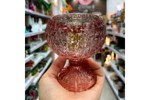 CASTIÇAL TACA PLISSADO REF-DED01035