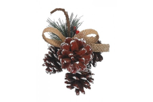 ENFEITE NATAL PINHA 10 CM REF-24909-002