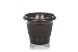 VASO REDONDO PRETO 15 LITROS REF-1328 ERCA PLAST