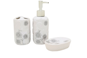 KIT DE BANHEIRO RED 3PÇS REF-WX6281 REF-751