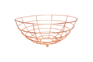 CESTA ARAMADA REDONDA 26CM ROSE REF-WX6557 REF-603