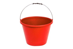 BALDE PLASTICO VERMELHO 12 LTS REF-TSW402