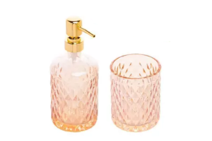 KIT DE BANHEIRO DE VIDRO 2PCS REF-TP1281