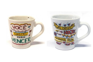 KIT 2 CANECA 120 ML CAFE/COFFEE