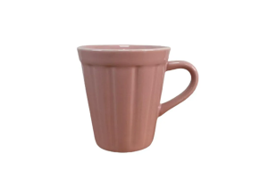 CANECA COPO 120ML CANELADA ROSA REF-51514