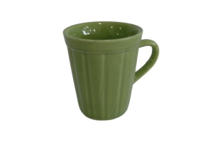 CANECA COPO 120ML CANELADA VERDE REF-51512
