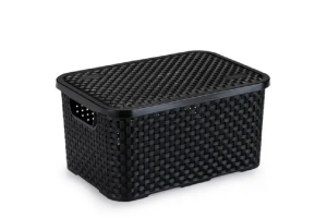 ORGANIZADOR RETANG RATTAN PRETO 18LTS REF-790