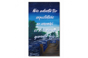 QUADRO EM TERCIDO COM CHASSI E MADEIRA 26X37CM REF-QDB056 REF-0032267
