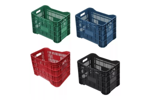 CAIXA DE VERDURA CORES DIVERSAS 31 LITROS RECICLADA REF-20
