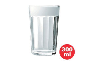 COPO DE VIDRO AMERICANO LONG DRINK 300ML REF. 2710 CX/24 NADIR