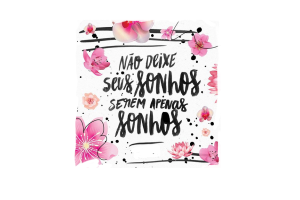 QUADRO DECORATIVOS 39X28CM (NAO DEIXE SEUS SONHOS SEREM APENAS SONHOS) REF-QQPR008