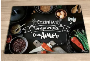 TABUA DE VIDRO 37,5X27,5X0,4CM REF-3019