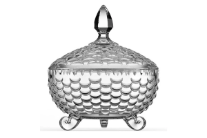 BOMBONIERE DE VIDRO 770ML 18X16CM REF-20196