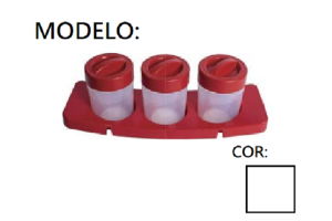 COMBO CONDIMENTO NA BASE C/03 PCS BRANCO REF-16804