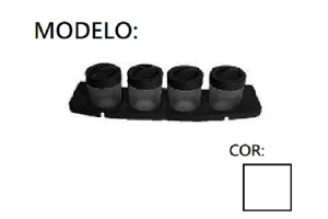 COMBO CONDIMENTO NA BASE C/04PCS BRANCO REF-16904