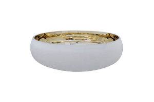 VASO DE VIDRO DECOR (BACIA) DOURADO REF-49354-152