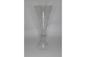 VASO DE VIDRO COM PE DECOR TRANSPARENTE REF-45244-311