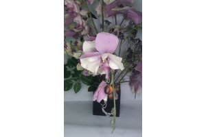 VASO FLOR DE MADEIRA PRA DECORACAO REF-019