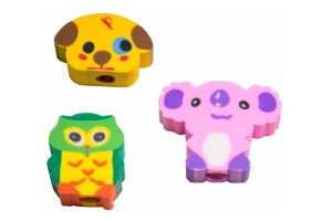 Borracha ponteira formas sortidas a unidade - LEONORA