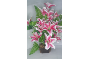 VASO FLOR MADEIRA PRA DECORACAO 47CM REF-032