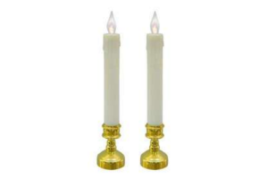 VELA LED CASTICAL PLT BEGE DOURADO 25CM REF-74059001