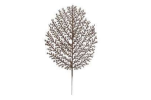 C. FOLHA SAMAMBAIA NATAL C/ GLITTER CHOCOL REF-22046008